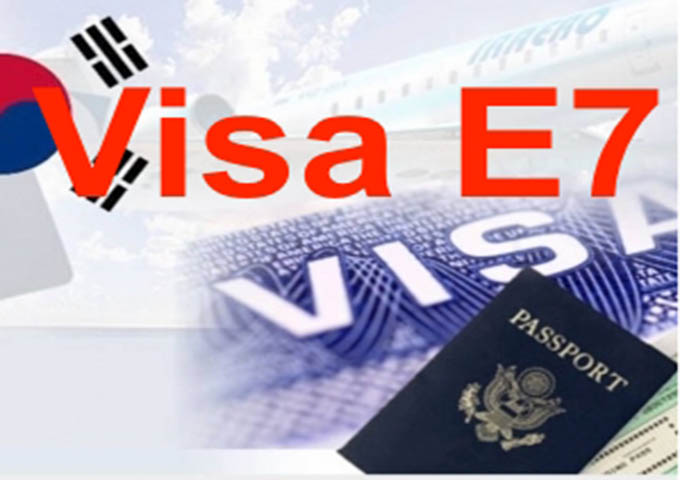 Chi tiết visa E7 Hàn Quốc